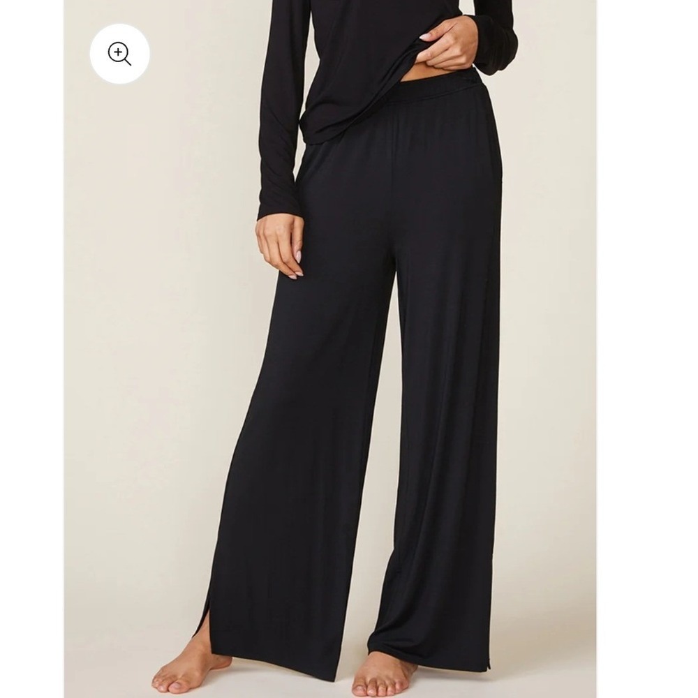 ANTHEM Black Wide Leg Lounge Pants Casual Comfort‎ Size M